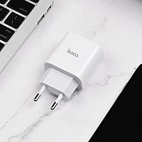 Сетевое зарядное устройство Hoco C76A Plus, Type-C - PD/QC 20 Вт 3 А, белый