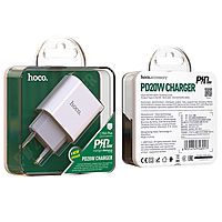 Сетевое зарядное устройство Hoco C76A Plus, Type-C - PD/QC 20 Вт 3 А, белый