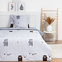 КПБ 1.5сп LoveLife "Мишки" 143*215 см,150*225 см,70*70 см-1 шт,125г/м2 сатин 7794115