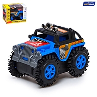 АВТОГРАД Джип-перевёртыш "Внедорожник", работает от батареек, цвет синий