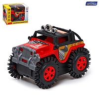 АВТОГРАД Джип-перевёртыш "Внедорожник", работает от батареек, цвет красный