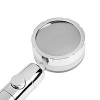 Лейка для душа ZEIN Z2349, с вентилятором, 1 режим, пластик/нержавеющая сталь, жёлтый/хром