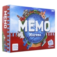 Настольная игра "Мемо. Москва", 50 карточек + познавательная брошюра