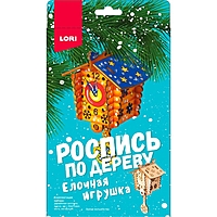 Роспись по дереву.Ёлочная игрушка "Время волшебства" Фнн-031