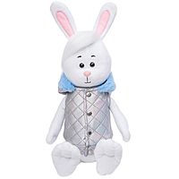 Мягкая игрушка Зайчик Зефир в жилетке 25 см