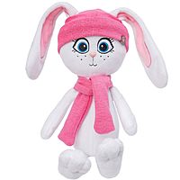 Мягкая игрушка Зайка Эмми в шапке и шарфике 25 см