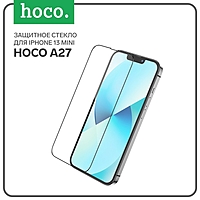 Защитное стекло Hoco A27, для iPhone 13 mini, анти отпечатки, анти царапины, черная рамка
