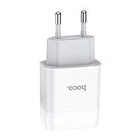 Сетевое зарядное устройство Hoco C73A, 2 USB, 2.4 А, белый