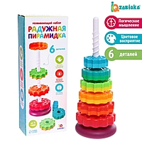 Развивающий набор "Радужная пирамидка", 6 колец   6975774