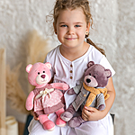 Мягкая игрушка Мишка Ронни в пальто 21 см RM-R002-21