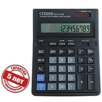 Калькулятор настольный 14-разрядный SDC-554S, 153*199*31 мм, двойное питание, черный