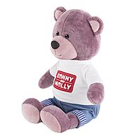 Мягкая игрушка Мишка Ронни в футболке с логотипом 21 см