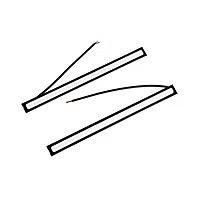 Дневные ходовые огни MZ0010 COB, 12 В, синий свет, 2 шт