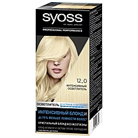 Cтойкая крем-краска для волос Syoss Color "Интенсивный осветлитель 12-0", 50 мл