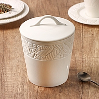 Банка для сыпучих продуктов с крышкой «Лист» 600 мл 12,2x15,4 см