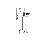 Лейка гигиеническая GROHE Tempesta-F 27512001 хром