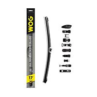 Щетка стеклоочистителя WOG 17"/425 мм, бескаркасная, 10 переходников