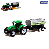 АВТОГРАД Трактор инерционный "Фермер" с прицепом