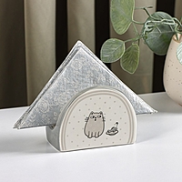 Салфетница "Уютные коты" 9,5х4,5х7см