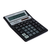 Калькулятор настольный 12-разрядный SDC-888XBK, 158*203*31 мм, двойное питание, черный