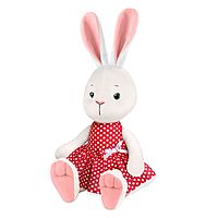 Мягкая игрушка Крольчиха Молли в красном платье 20 см