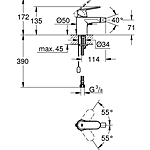 Смеситель для биде GROHE Eurosmart Cosmopolitan 32839000