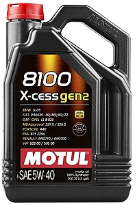 Масло моторное Motul 8100 X-cess Gen2 5W-40 5 л синт. 109776