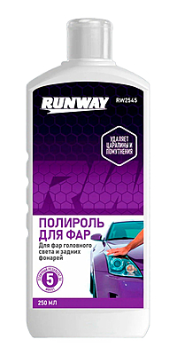 Полироль фар Runway 250 мл RW2545