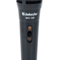 Микрофон караоке DEFENDER MIC-129, кабель 5 м, черный