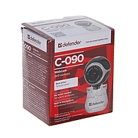 Веб-камера DEFENDER C-090, 0.3 МП, 640x480, черная