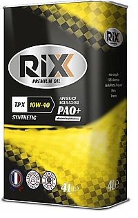 Масло моторное RIXX TP X 10W-40 4 л синт.