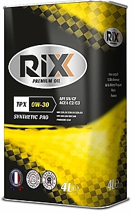 Масло моторное RIXX TP X 0W-30 4 л синт.