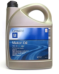 Масло моторное GM Dexos 2 5W-30 SN/CF 5 л синт. 93165557