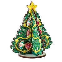 Модель из дерева «Ёлка сборная. Игрушки ассорти» 127202