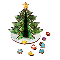 Модель из дерева «Ёлка сборная. Новогодние украшения» 127204