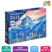 Голографический пазл «Зимний пейзаж», 120 деталей