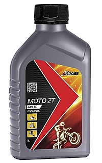 Масло моторное AKross Moto 2T 1 л п/синт.