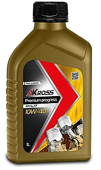 Масло моторное AKross Premium Progress 10W-40 1 л п/синт.