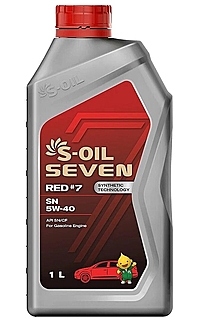 Масло моторное S-Oil Seven Red #7 SN 5W-40 1 л синт.