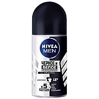 Дезодорант-шариковый Nivea for Men Power "Невидимая защита для черного и белого", 50 мл