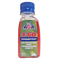 Жидкость стеклоомывающая AGA летняя, концентрат, 80 мл