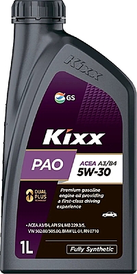 Масло моторное Kixx PAO 5W-30 A3/B4 1 л синт.