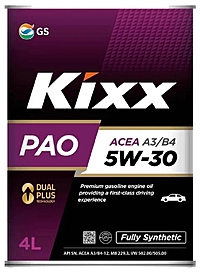 Масло моторное Kixx PAO A3/B4 5W-30 4 л синт.