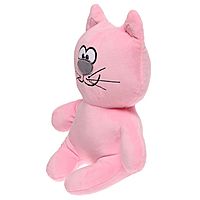 Мягкая игрушка Кот Счастливчик розовый 21 см