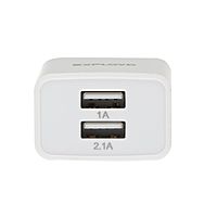 Сетевое зарядное устройство Exployd EX-Z-611, 2 USB, 3.1 А, белое