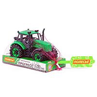 Трактор «Прогресс» инерционный, цвет зелёный