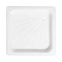 Поддон душевой стальной Ligeya, эмалированный, 700х700х150 мм, без сифона