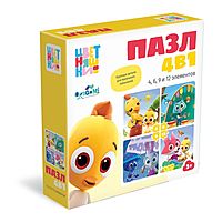 Пазл 4 в 1 Цветняшки Друзья 4-6-9-12 элементов