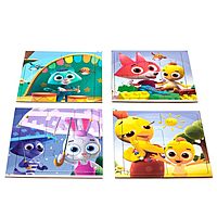 Пазл 4 в 1 Цветняшки Друзья 4-6-9-12 элементов