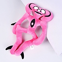 Мягкая игрушка монстр, цвет розовый, 12 х 23 х 3 см
